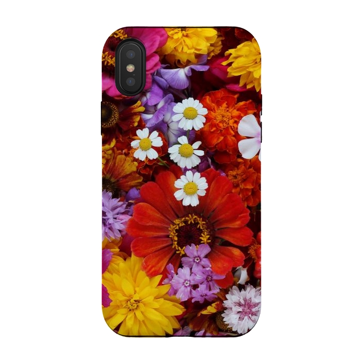 iPhone Xs / X StrongFit Flowers in Different Shapes and Colors V  by ArtsCase