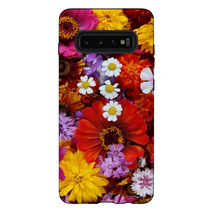 Galaxy S10 plus StrongFit Flowers in Different Shapes and Colors V  by ArtsCase