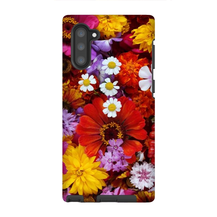 Galaxy Note 10 StrongFit Flowers in Different Shapes and Colors V  by ArtsCase