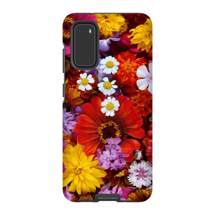 Galaxy S20 StrongFit Flowers in Different Shapes and Colors V  by ArtsCase
