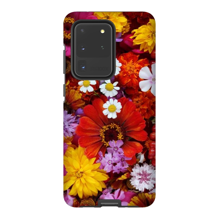 Galaxy S20 Ultra StrongFit Flowers in Different Shapes and Colors V  by ArtsCase
