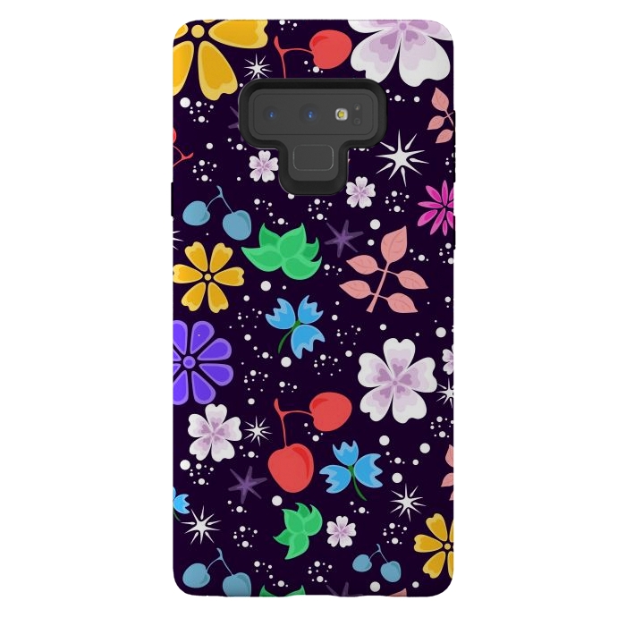 Galaxy Note 9 StrongFit Flowers with Purple Tones XXX  by ArtsCase