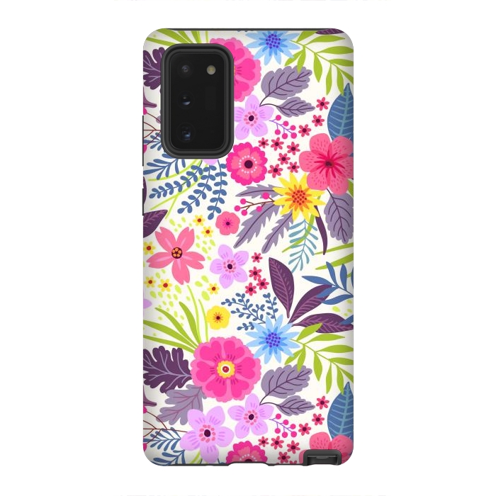 Galaxy Note 20 StrongFit Flowers with Purple Tones by ArtsCase