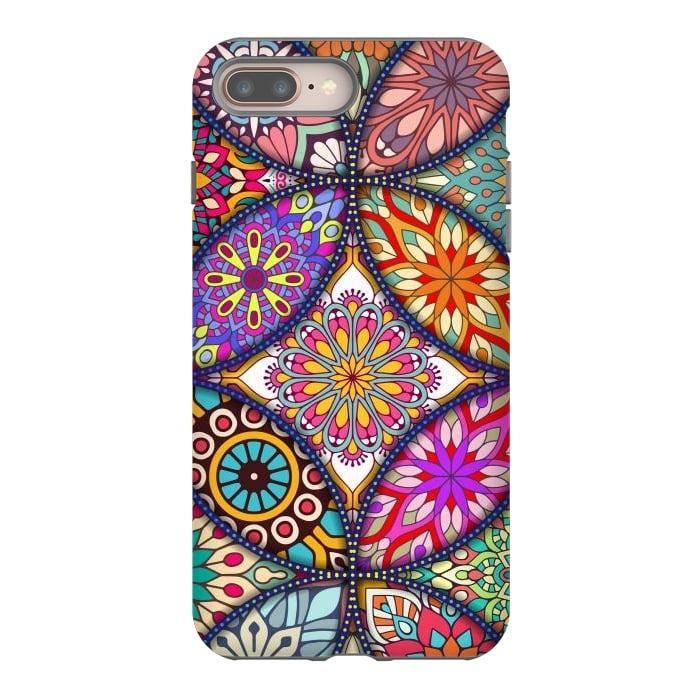 iPhone 7 plus StrongFit Mandala pattern with bright colors 12 by ArtsCase