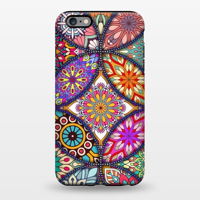 iPhone 6/6s plus StrongFit Mandala pattern with bright colors 12 by ArtsCase