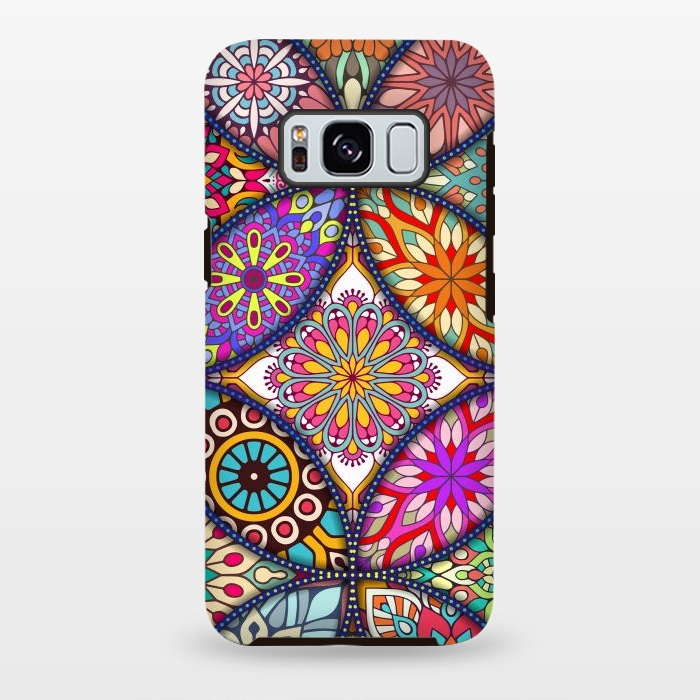 Galaxy S8 plus StrongFit Mandala pattern with bright colors 12 by ArtsCase