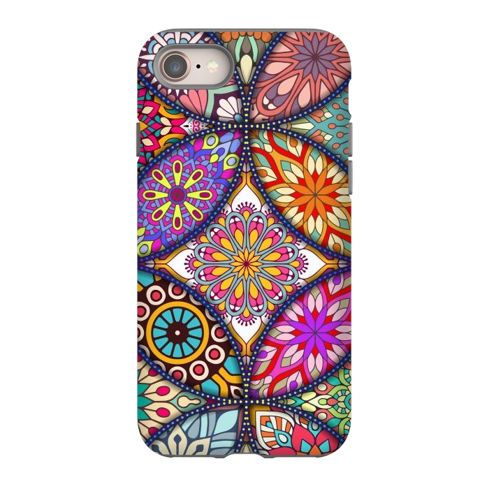iPhone 8 StrongFit Mandala pattern with bright colors 12 by ArtsCase