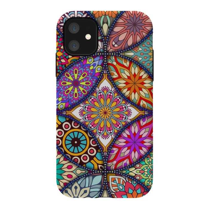 iPhone 11 StrongFit Mandala pattern with bright colors 12 by ArtsCase