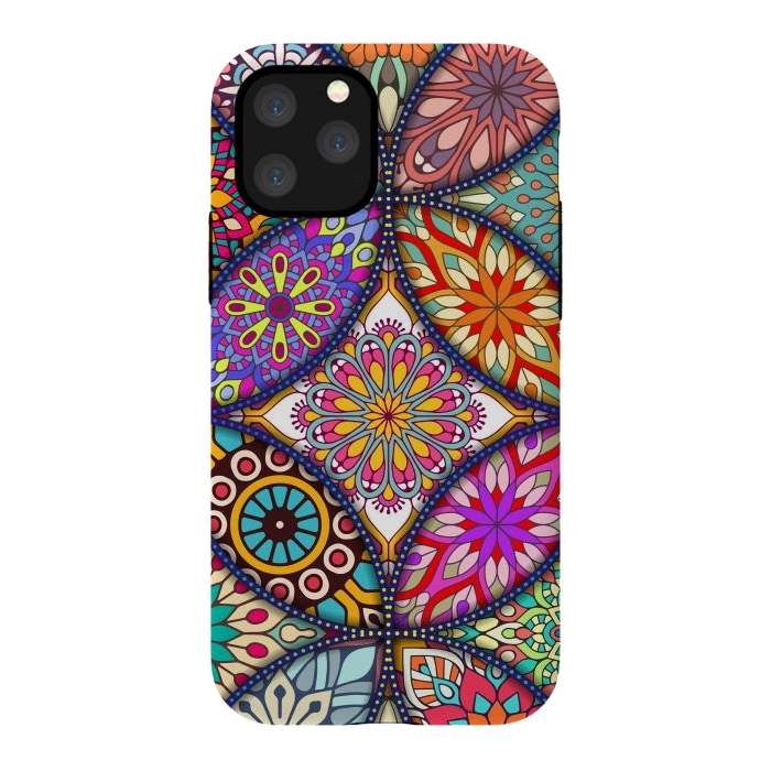 iPhone 11 Pro StrongFit Mandala pattern with bright colors 12 by ArtsCase
