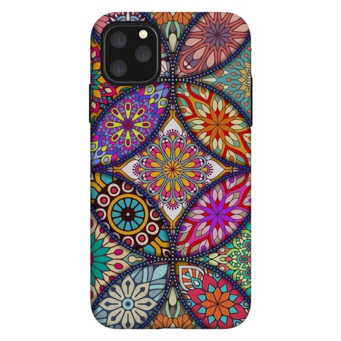 iPhone 11 Pro Max StrongFit Mandala pattern with bright colors 12 by ArtsCase