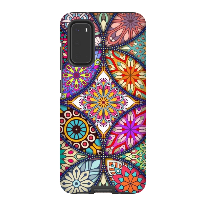 Galaxy S20 StrongFit Mandala pattern with bright colors 12 by ArtsCase