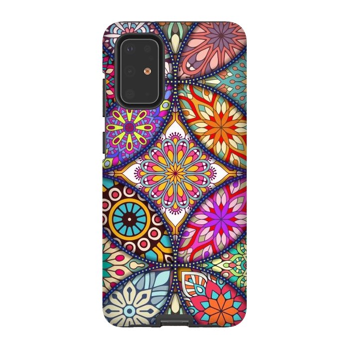 Galaxy S20 Plus StrongFit Mandala pattern with bright colors 12 by ArtsCase