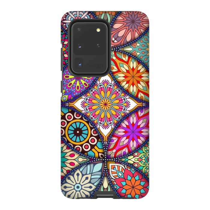 Galaxy S20 Ultra StrongFit Mandala pattern with bright colors 12 by ArtsCase