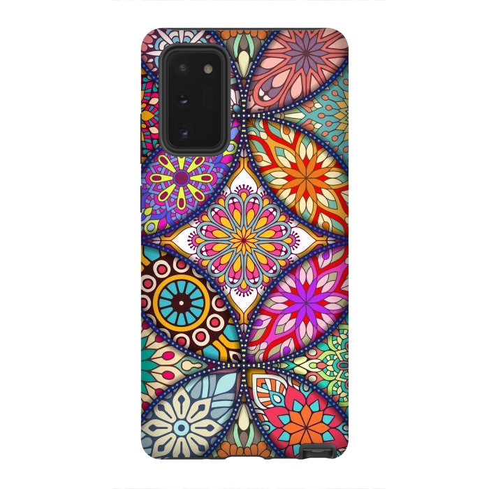 Galaxy Note 20 StrongFit Mandala pattern with bright colors 12 by ArtsCase