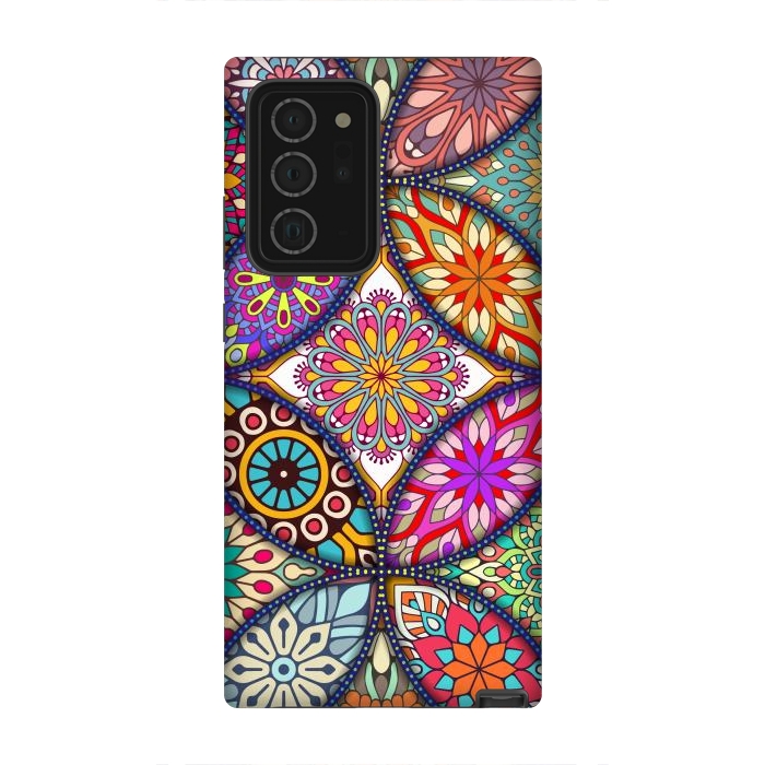 Galaxy Note 20 Ultra StrongFit Mandala pattern with bright colors 12 by ArtsCase