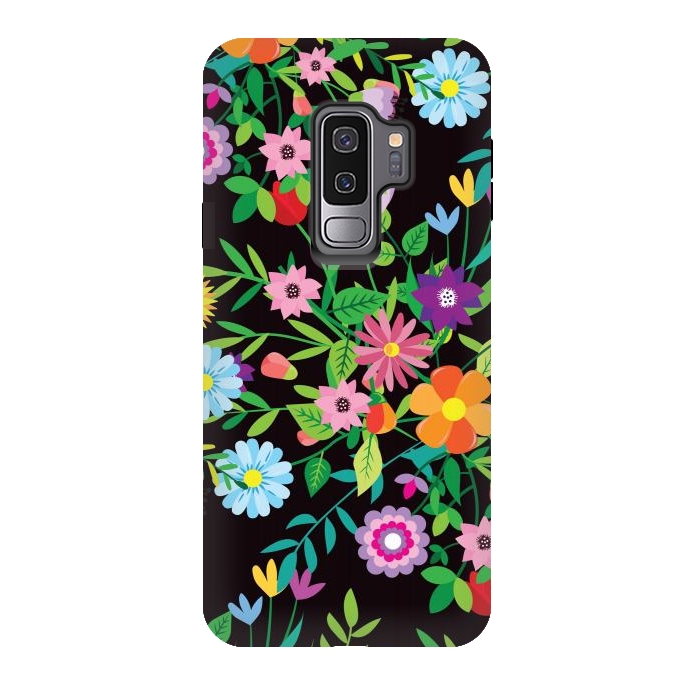Galaxy S9 plus StrongFit Pattern Doodle Spring by ArtsCase