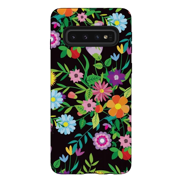Galaxy S10 StrongFit Pattern Doodle Spring by ArtsCase