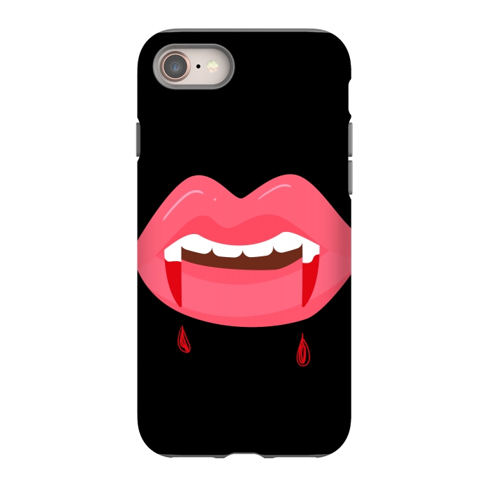 iPhone 8 StrongFit SCARY LIPS by MALLIKA