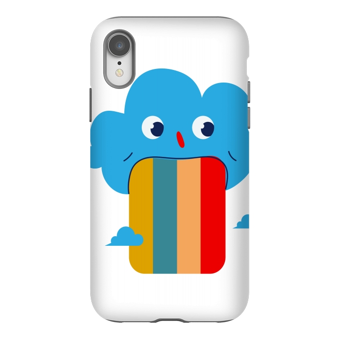 iPhone Xr StrongFit rainbow cloud colours by MALLIKA