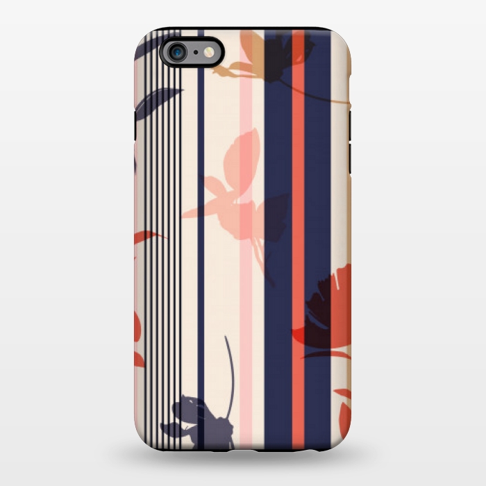 iPhone 6/6s plus StrongFit stripes leaf floral pattern by MALLIKA