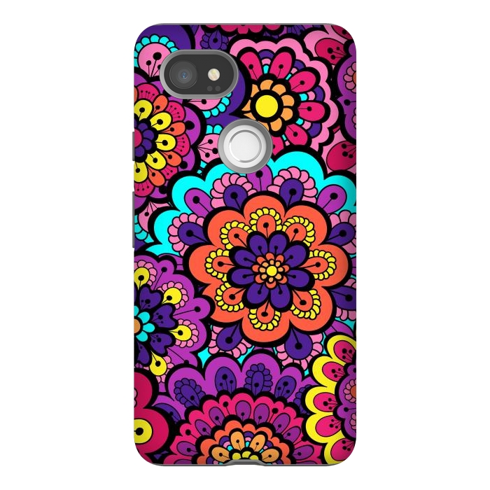 Pixel 2XL StrongFit Patterns Doodle Spring XII by ArtsCase