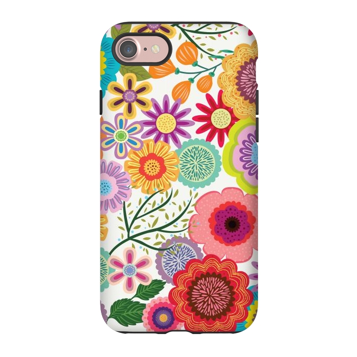 iPhone 7 StrongFit Seamless Pattern with Flowers XI by ArtsCase