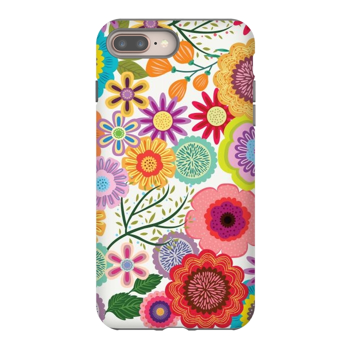 iPhone 7 plus StrongFit Seamless Pattern with Flowers XI by ArtsCase