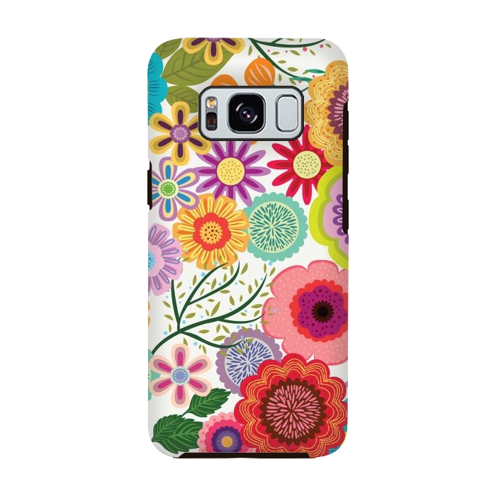 Galaxy S8 StrongFit Seamless Pattern with Flowers XI by ArtsCase