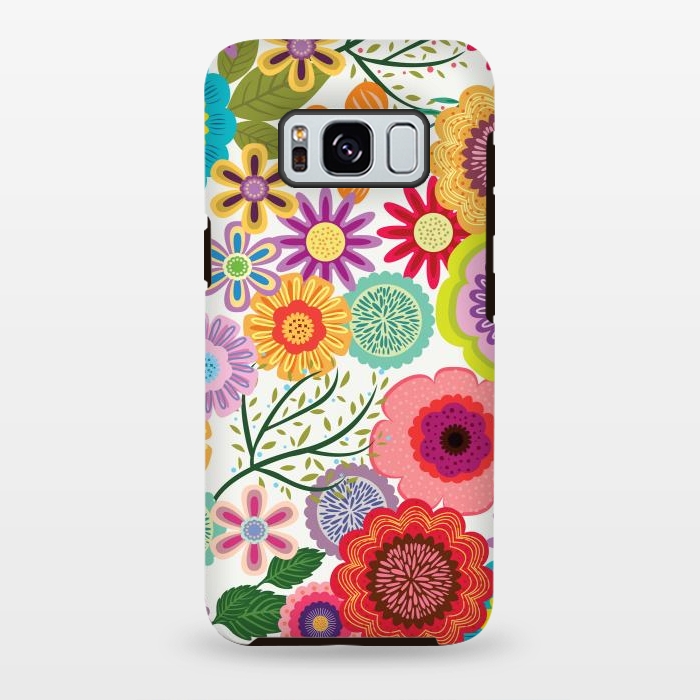 Galaxy S8 plus StrongFit Seamless Pattern with Flowers XI by ArtsCase