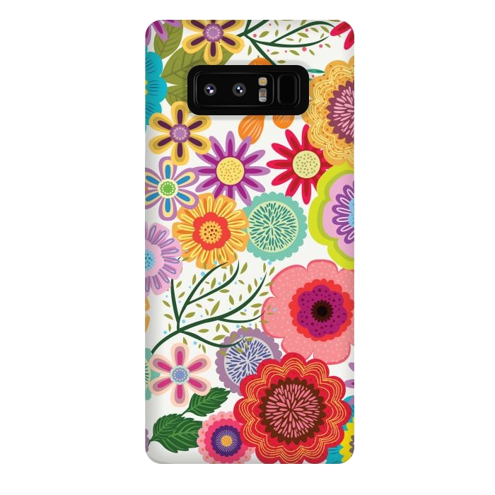 Galaxy Note 8 StrongFit Seamless Pattern with Flowers XI by ArtsCase
