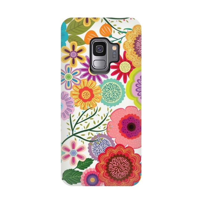 Galaxy S9 StrongFit Seamless Pattern with Flowers XI by ArtsCase