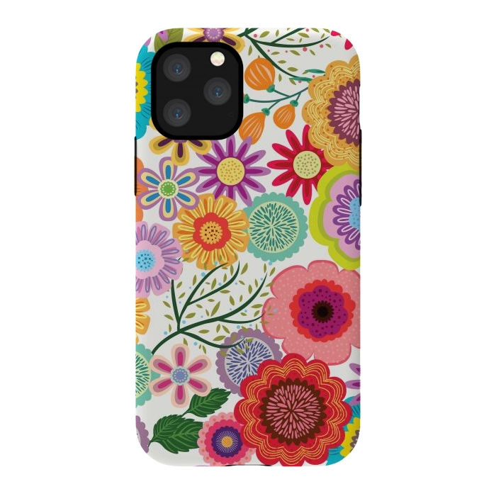 iPhone 11 Pro StrongFit Seamless Pattern with Flowers XI by ArtsCase