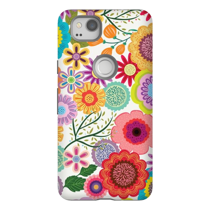 Pixel 2 StrongFit Seamless Pattern with Flowers XI by ArtsCase