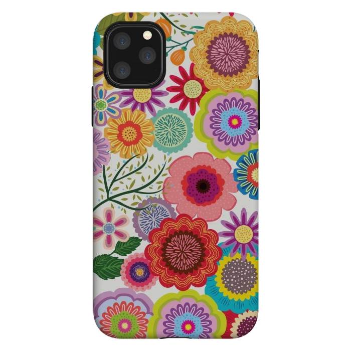 iPhone 11 Pro Max StrongFit Seamless Pattern with Flowers XI by ArtsCase