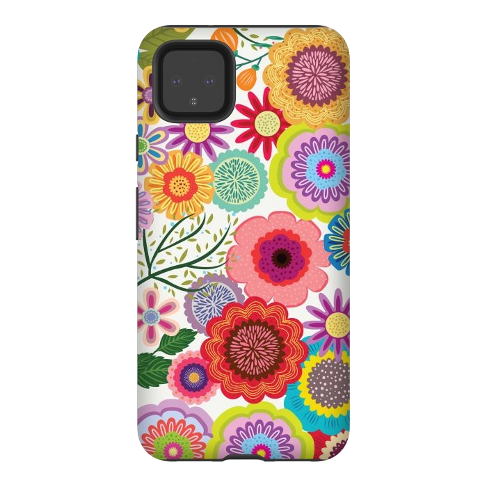 Pixel 4XL StrongFit Seamless Pattern with Flowers XI by ArtsCase