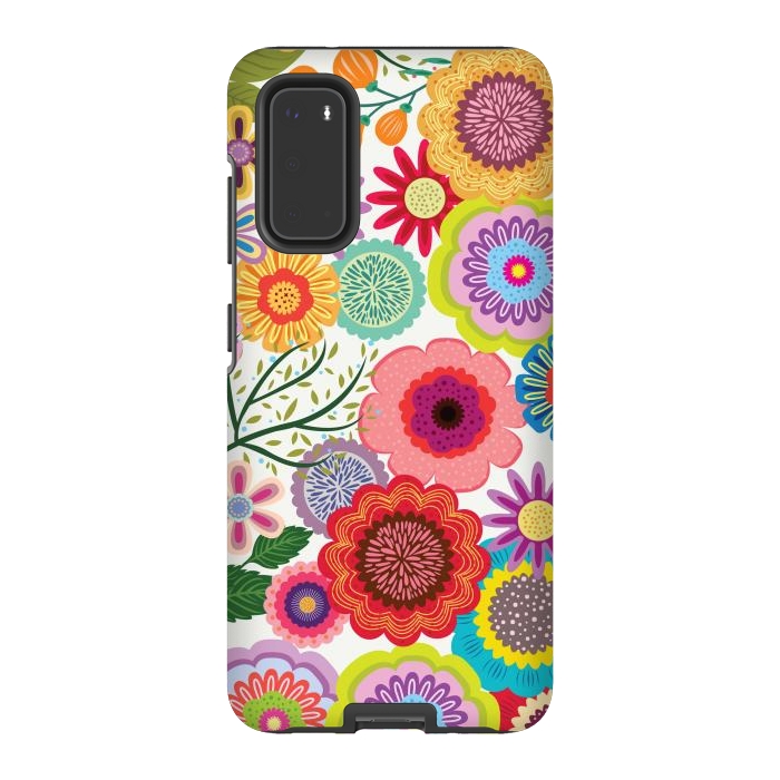 Galaxy S20 StrongFit Seamless Pattern with Flowers XI by ArtsCase