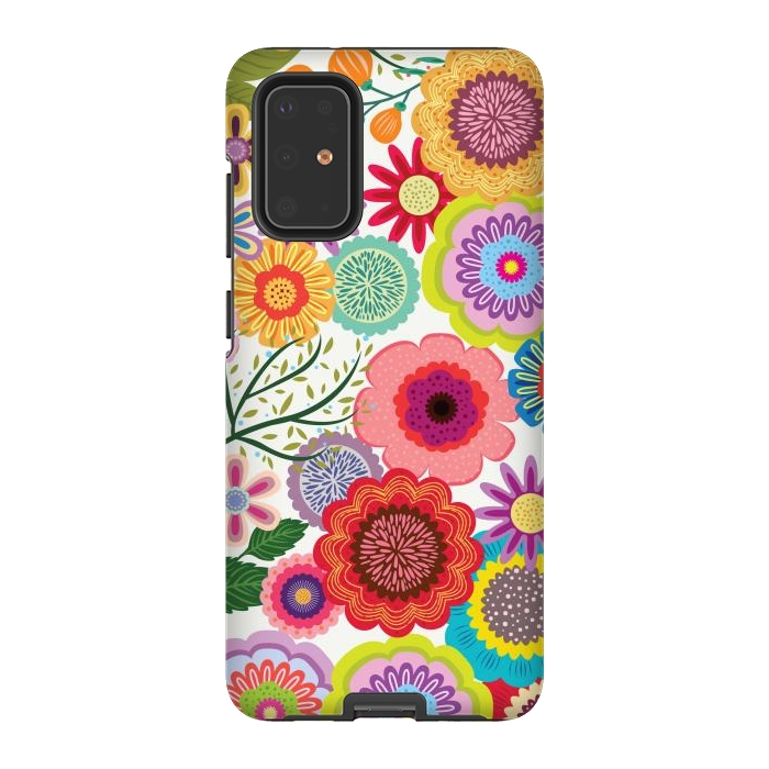 Galaxy S20 Plus StrongFit Seamless Pattern with Flowers XI by ArtsCase