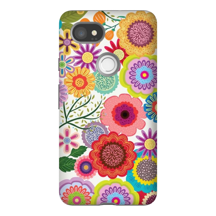 Pixel 2XL StrongFit Seamless Pattern with Flowers XI by ArtsCase