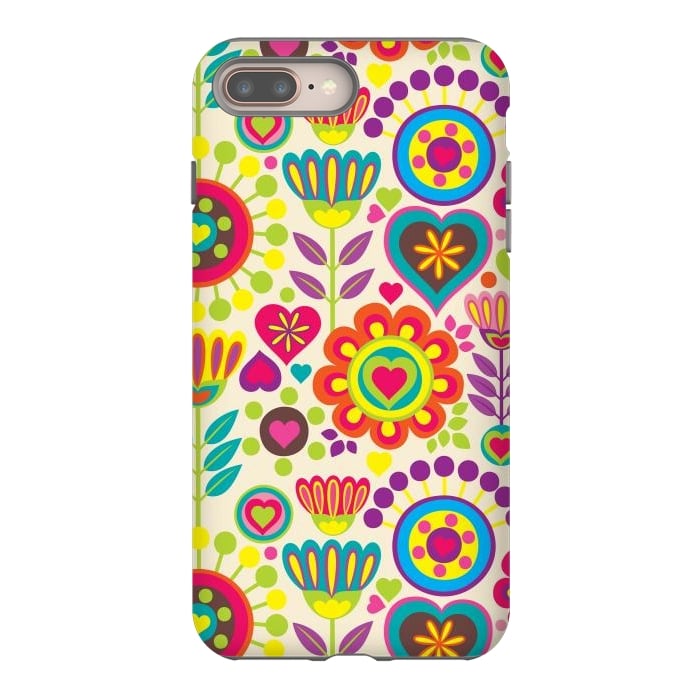 iPhone 7 plus StrongFit Sweet Pink Flowers 789 by ArtsCase