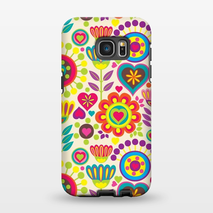 Galaxy S7 EDGE StrongFit Sweet Pink Flowers 789 by ArtsCase