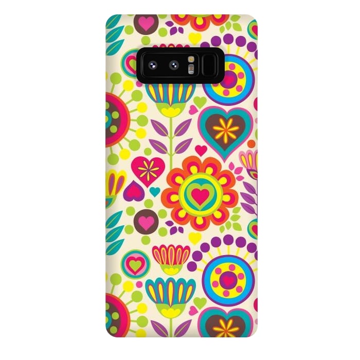 Galaxy Note 8 StrongFit Sweet Pink Flowers 789 by ArtsCase