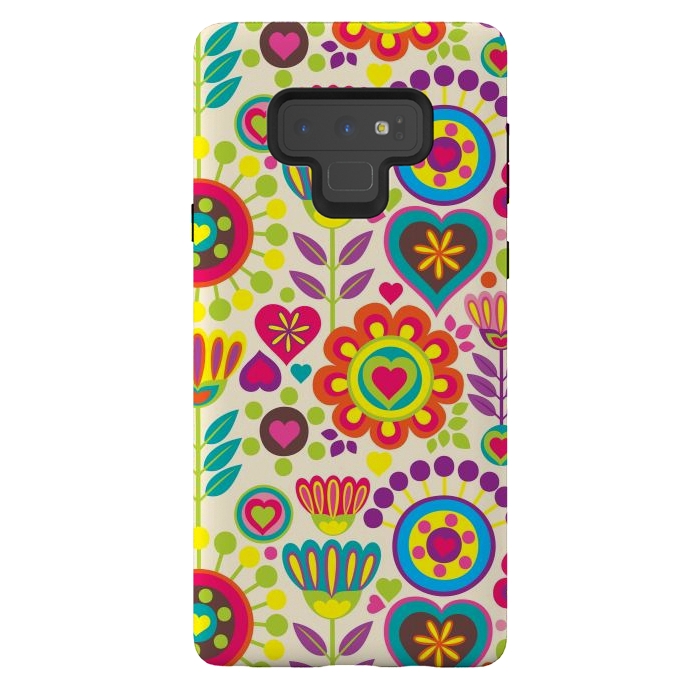 Galaxy Note 9 StrongFit Sweet Pink Flowers 789 by ArtsCase