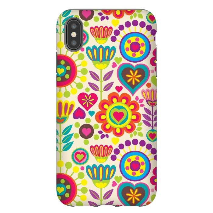 iPhone Xs Max StrongFit Sweet Pink Flowers 789 by ArtsCase