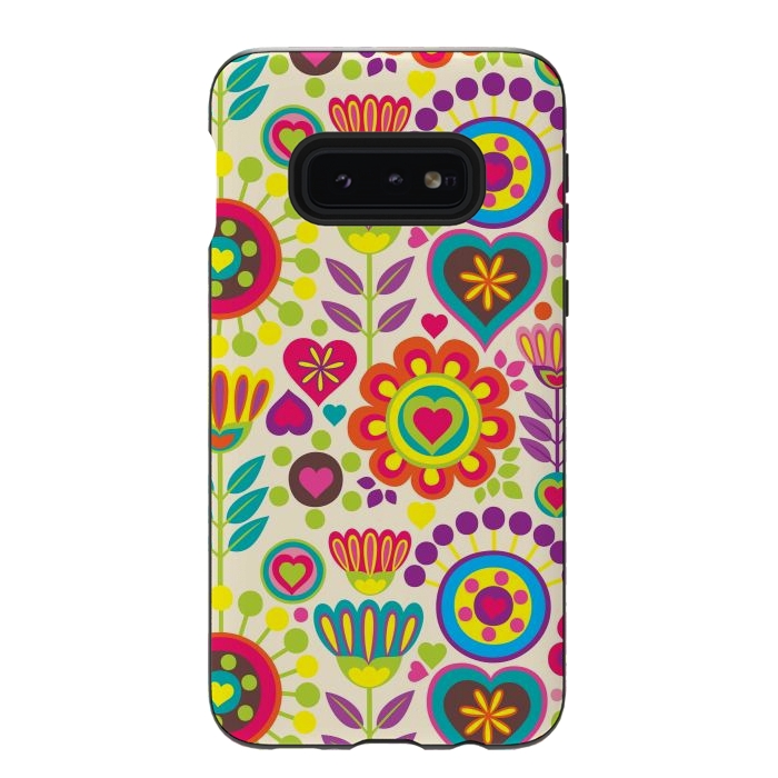 Galaxy S10e StrongFit Sweet Pink Flowers 789 by ArtsCase