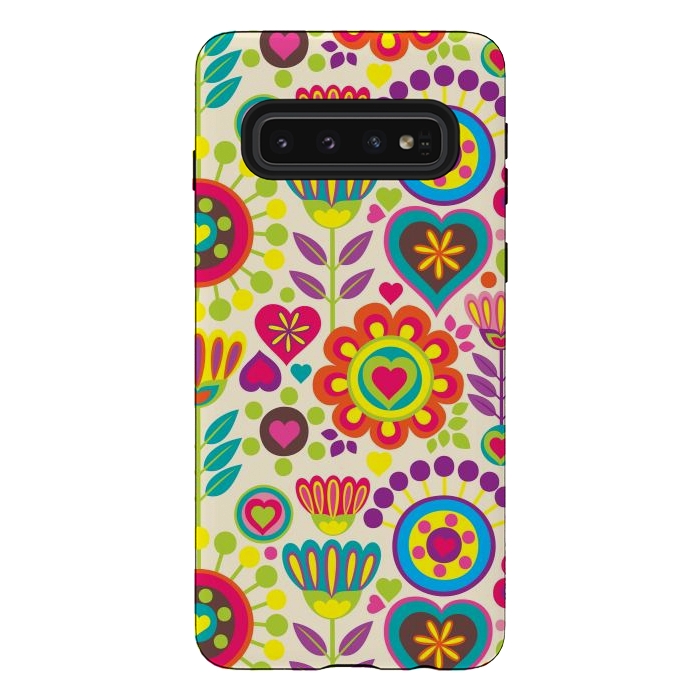 Galaxy S10 StrongFit Sweet Pink Flowers 789 by ArtsCase