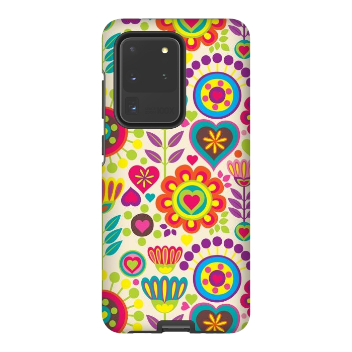 Galaxy S20 Ultra StrongFit Sweet Pink Flowers 789 by ArtsCase