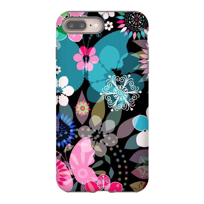 iPhone 7 plus StrongFit Seamless Patterns with Flowers XII by ArtsCase