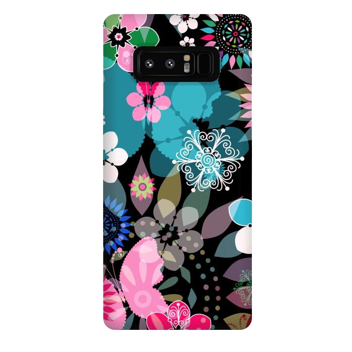 Galaxy Note 8 StrongFit Seamless Patterns with Flowers XII by ArtsCase
