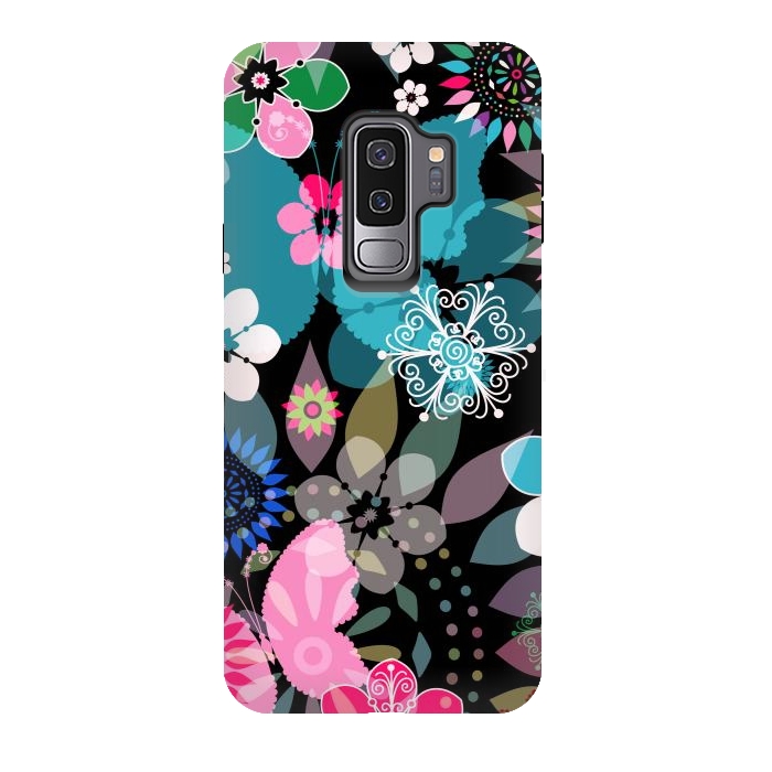 Galaxy S9 plus StrongFit Seamless Patterns with Flowers XII by ArtsCase