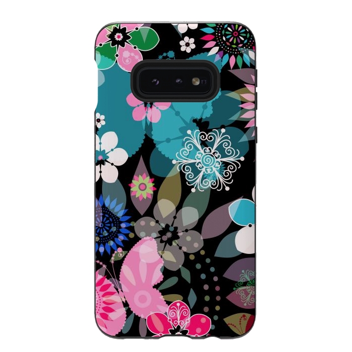 Galaxy S10e StrongFit Seamless Patterns with Flowers XII by ArtsCase